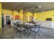 Bright dining area with a modern table set near an open kitchen layout at 208 Wall St # 204, Daytona Beach, FL 32114
