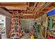 A look inside the garage showcasing storage, organization and access to the exterior at 2676 Palm Terrace St, Deland, FL 32720