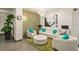 Modern lobby space with designer seating, lighting, and artistic accents at 2801 Hill St # 801, New Smyrna Beach, FL 32169