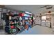 Spacious garage with storage solutions and ample space for parking, laundry, and household projects at 2970 Lantern Dr, South Daytona, FL 32119
