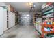 Organized garage space with storage cabinets and shelving, providing ample storage solutions at 3810 Arboreal Ct, Deland, FL 32724