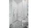 Bathroom featuring elegant marble flooring and bright white finishes at 420 Greenridge Ct, Debary, FL 32713