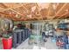 Spacious garage interior with exposed ceiling insulation and ample room for storage at 5759 Dogwood Rd, Port Orange, FL 32127