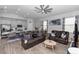 Open-concept room that seamlessly blends living and kitchen areas at 614 Becklow St, Debary, FL 32713