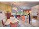 Bright, open floorplan shows the eat-in kitchen and dining area in an open layout at 1131 Lemonwood Ave, Deland, FL 32724