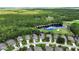 Bird's eye view of a quiet neighborhood, showcasing well-maintained lawns and mature trees at 1329 Sunningdale Ln, Ormond Beach, FL 32174