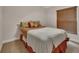 Cozy bedroom featuring neutral decor and a comfortable bed, creating a serene and inviting atmosphere at 1329 Sunningdale Ln, Ormond Beach, FL 32174