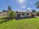 Charming single-story home with a lush green lawn and mature landscaping at 2526 Victory Palm Dr, Edgewater, FL 32141