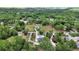Stunning aerial view of homes nestled in lush greenery, with one property featuring a private pool at 25305 Mardon Cir, Paisley, FL 32767