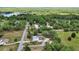 Scenic aerial view of a community with lake, showcasing homes with pools and lush greenery at 25305 Mardon Cir, Paisley, FL 32767