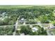 Aerial shot featuring the house and surrounding neighborhood with lots of trees at 28045 Poinsettia Ave, Paisley, FL 32767