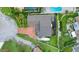 Overhead view of the roof and backyard, featuring well-maintained greenery at 3 Sea Dance Ter, Ormond Beach, FL 32176