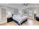 Spacious main bedroom with neutral walls, a ceiling fan, and ample natural light at 3 Sea Dance Ter, Ormond Beach, FL 32176