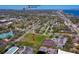Wide aerial shot of neighborhood homes near Daytona International Speedway, offering convenient access at 302 Lafayette St, Port Orange, FL 32127