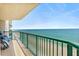 Comfortable balcony with chairs, perfect for enjoying the ocean view at 3315 S Atlantic Ave # 1605, Daytona Beach Shores, FL 32118