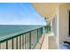 Spacious balcony with stunning ocean views from a high-rise condo at 3315 S Atlantic Ave # 1605, Daytona Beach Shores, FL 32118