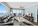 Bright living room featuring ocean views and a comfortable seating area at 3315 S Atlantic Ave # 1605, Daytona Beach Shores, FL 32118