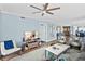 Comfortable living room with ocean views and stylish decor at 3315 S Atlantic Ave # 1605, Daytona Beach Shores, FL 32118