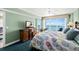 Main bedroom featuring ocean views, a comfortable bed, and a TV at 3315 S Atlantic Ave # 1605, Daytona Beach Shores, FL 32118