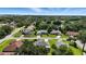 Aerial view of a neighborhood, showcasing the house among lush greenery at 3776 Sweet Grove Ct, Port Orange, FL 32129