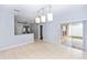 Dining area with sliding glass doors and access to the backyard at 452 Casa Marina Pl, Sanford, FL 32771