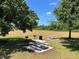 Community picnic area with multiple picnic tables and charcoal grills, perfect for outdoor gatherings and barbecues at 452 Casa Marina Pl, Sanford, FL 32771
