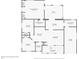 Detailed floor plan showcasing the layout with dimensions for each room in the house at 4638 Saxon Dr, New Smyrna Beach, FL 32169