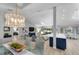 Bright open floor plan with modern light fixture, and airy atmosphere at 4791 S Peninsula Dr, Ponce Inlet, FL 32127