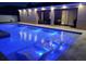 Outdoor living space with sleek pool featuring built-in loungers and convenient access to the patio at 508 Morgan Wood Dr, Deland, FL 32724