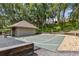 Outdoor basketball court next to building, perfect for practice and games at 510 Sandy Bluff Trl, Deland, FL 32724