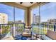 Balcony with outdoor seating area and ocean view at 5300 S Atlantic Ave # 12-401, New Smyrna Beach, FL 32169