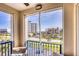 Comfortable balcony seating offers spectacular views of the ocean and surrounding area at 5300 S Atlantic Ave # 12-401, New Smyrna Beach, FL 32169