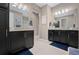 Spacious bathroom with dual vanities, granite countertops, and a separate shower at 5648 Nw 40Th Loop, Ocala, FL 34482