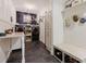 Well-organized laundry room featuring modern appliances and stylish storage solutions at 565 Morgan Wood Dr, Deland, FL 32724