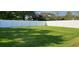 Spacious backyard featuring a lush green lawn and a privacy fence at 1693 Arash Cir, Port Orange, FL 32128