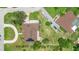 Aerial view of the property showcasing the home's layout and surrounding landscaping at 202 Yorkville Pl, Debary, FL 32713