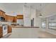 Kitchen with stainless steel appliances and a breakfast bar at 2237 Clearwater Dr, Deltona, FL 32738