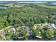 An aerial view highlights this peaceful neighborhood, offering access to both a large lake and beautiful waterways at 28432 Tammi Dr, Tavares, FL 32778