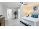 Spacious main bedroom with a view to the bathroom and closets at 28432 Tammi Dr, Tavares, FL 32778