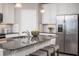 Modern kitchen with stainless steel appliances and island at 2175 Aibonito Cir, Clermont, FL 34711