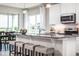 Modern kitchen with stainless steel appliances and island at 2175 Aibonito Cir, Clermont, FL 34711