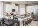 Modern kitchen with stainless steel appliances and island at 2175 Aibonito Cir, Clermont, FL 34711