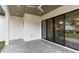 Modern patio with sliding glass doors leading to the interior at 1018 Stetson St, Orlando, FL 32804