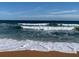Ocean view of waves crashing along sandy shoreline at 2390 Ocean Shore Blvd # 1040, Ormond Beach, FL 32176