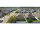 Scenic aerial view of a residential neighborhood showcasing well-maintained homes and lush landscaping at 2588 Egret Loop, Kissimmee, FL 34743