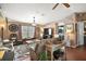 Spacious living room with comfy sofas and wood floors at 621 Sw 79Th Ct, Ocala, FL 34474
