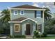 Two-story house with gray siding, dark gray roof, and white accents at 3786 Sky Mountain Aly, Apopka, FL 32712