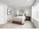 Cozy bedroom with double bed and window at 3042 Aibonito Cir, Clermont, FL 34711