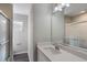 Updated bathroom with a new vanity and shower at 1360 10Th Ne Ct, Winter Haven, FL 33881