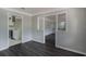 The open concept living room features modern gray walls at 1360 10Th Ne Ct, Winter Haven, FL 33881